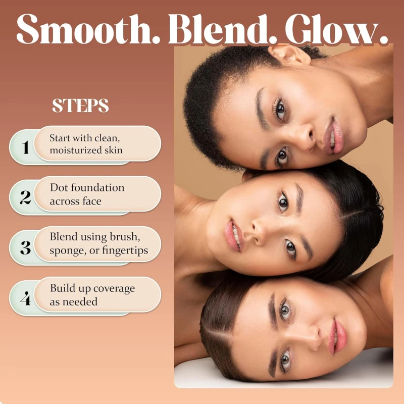 Colors Queen Oil Control Base Foundation | Combination of Primer, Concealer & Moisturizer, Skin Brightening | Water Resistant with Dewy Finish Foundation for Face Makeup (01 - Ivory, 30ml) thumbnail 3
